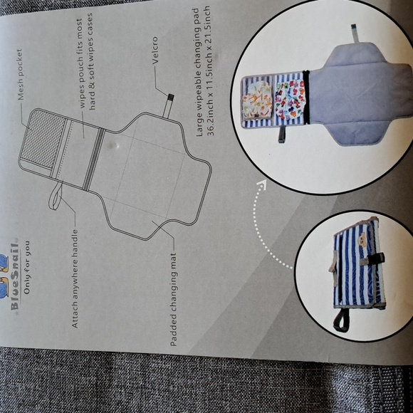 BlueSnail portable waterfroot changing pad. - Picture 2 of 6